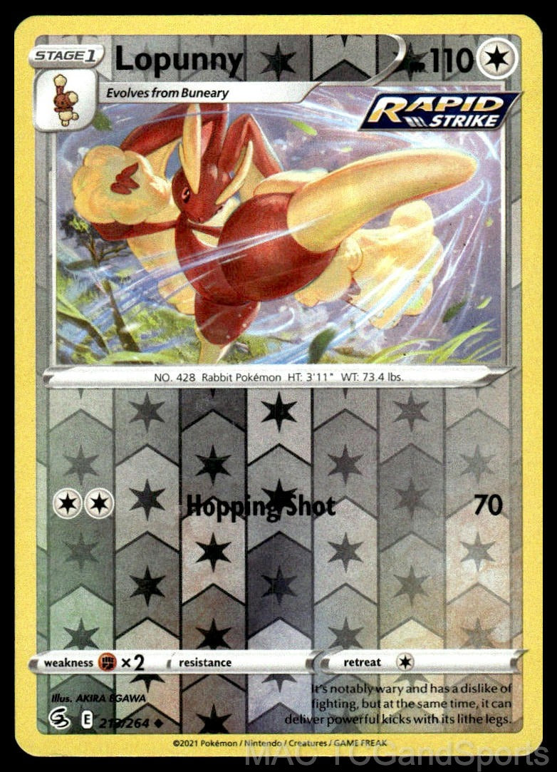 Lopunny 213/264 Reverse Holo