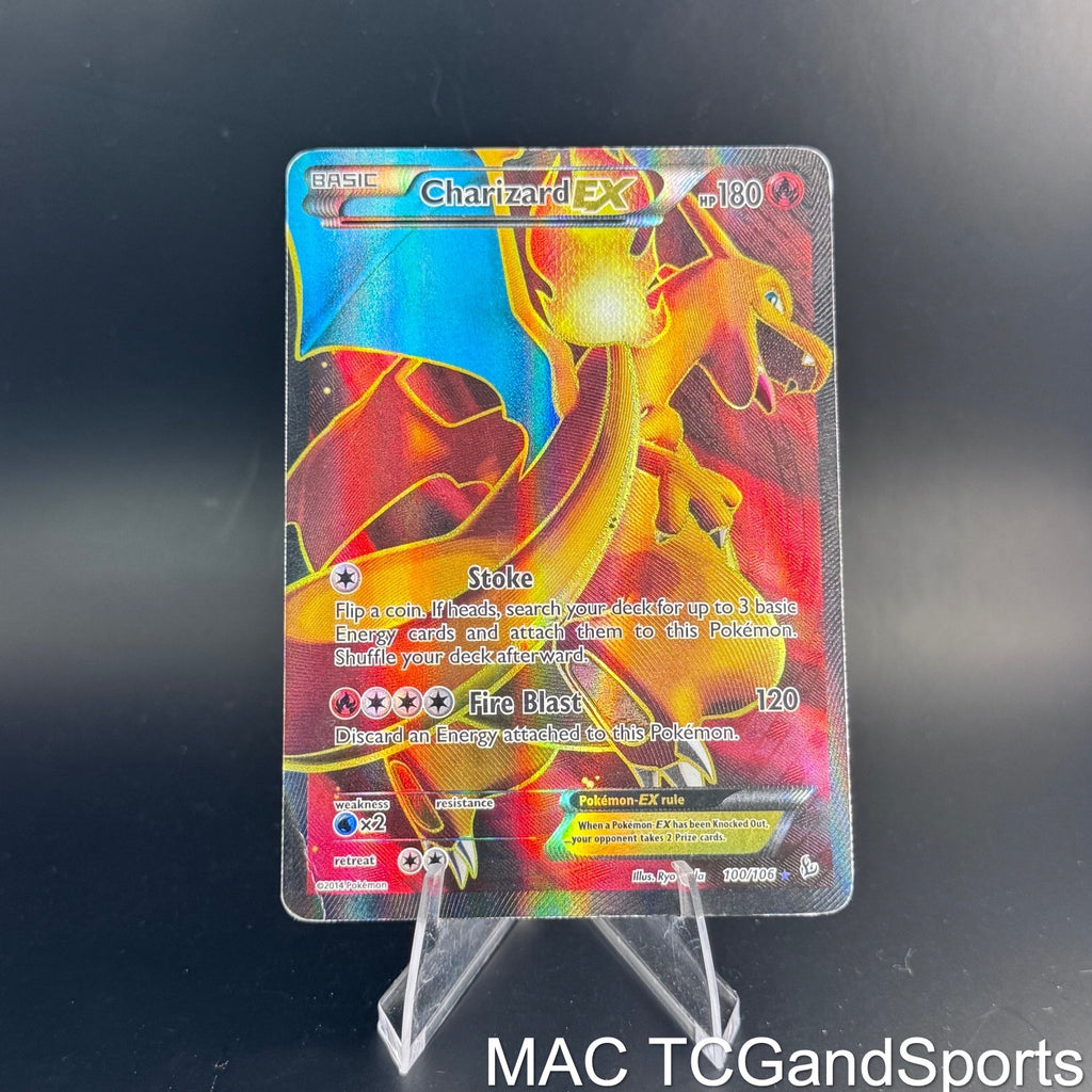 Charizard EX 100/106 Holo Flashfire Pokemon TCG MP