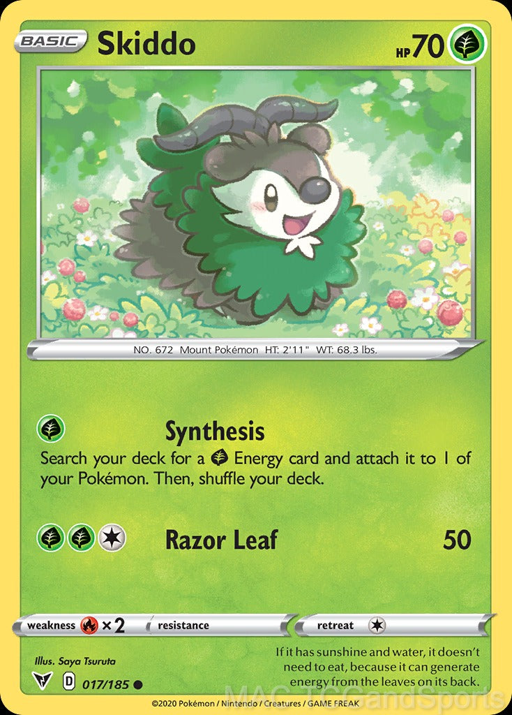 Skiddo 017/185 Reverse Holo