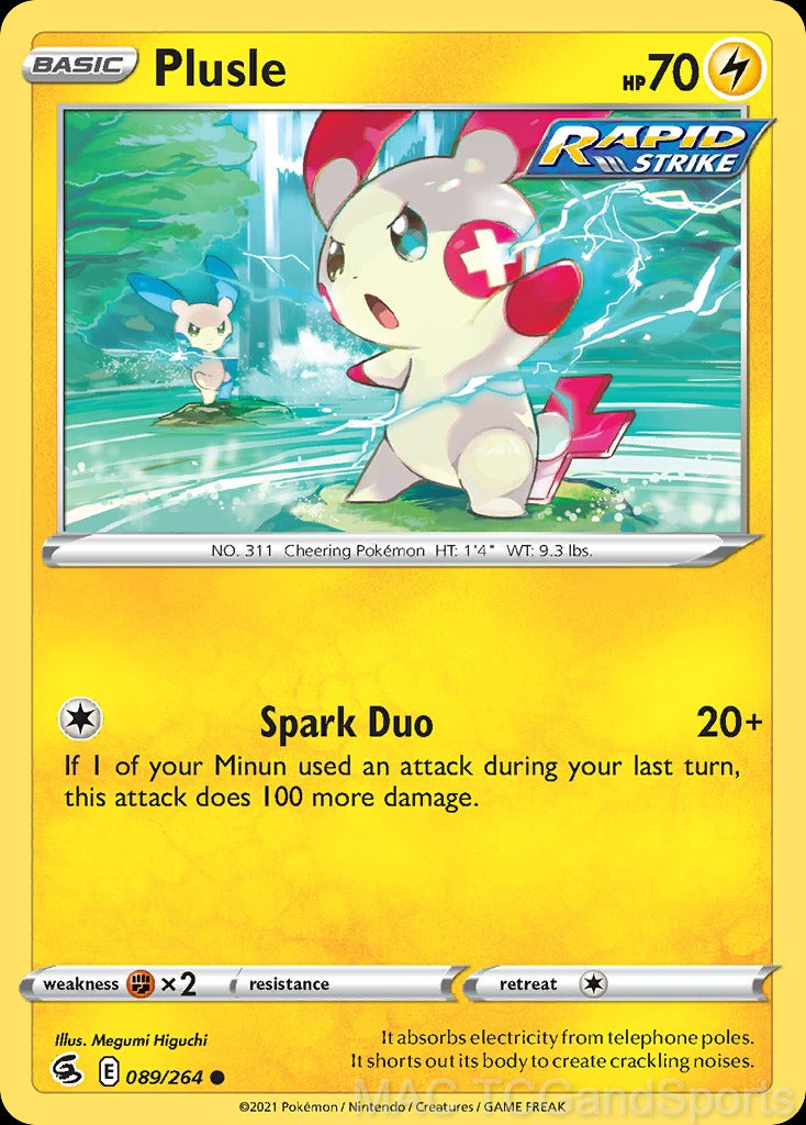 Plusle 089/264 Reverse Holo