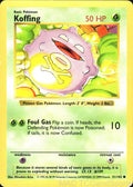 Koffing 51/102 Unlimited Base Set Shadowless Pokemon TCG LP