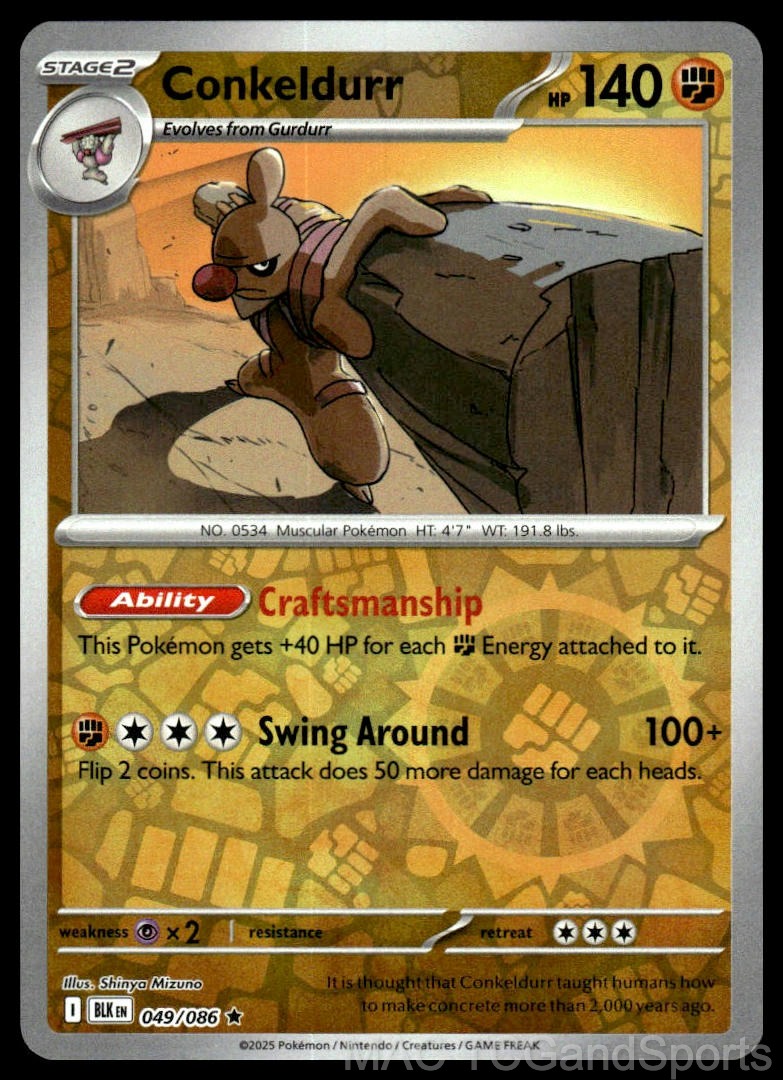 Conkeldurr 049/086 Reverse Holo