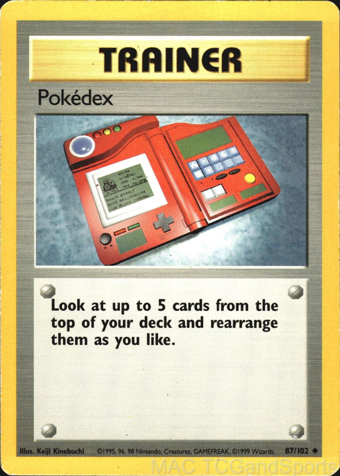 Pokedex 87/102 Base Set Unlimited Pokemon TCG LP