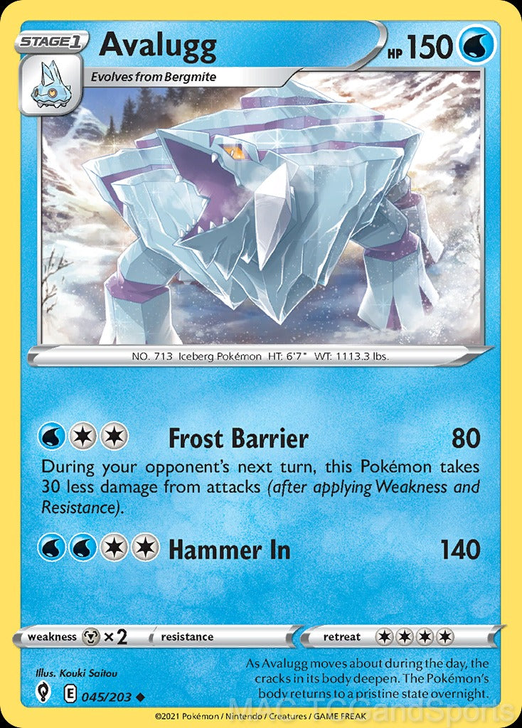 Avalugg 045/203 Reverse Holo
