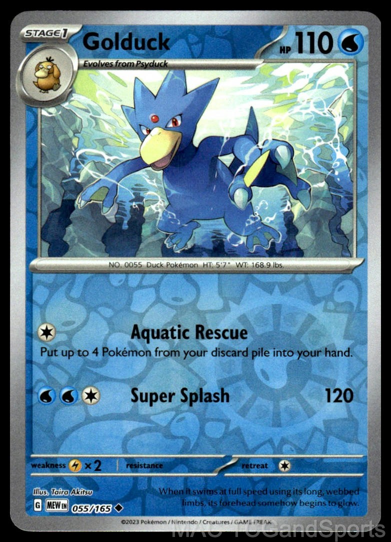 Golduck 055/165 Reverse Holo