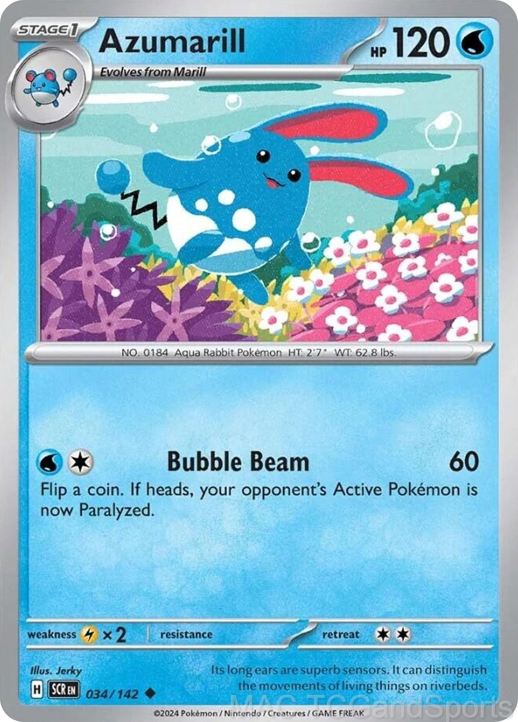 Azumarill 034/142 Reverse Holo