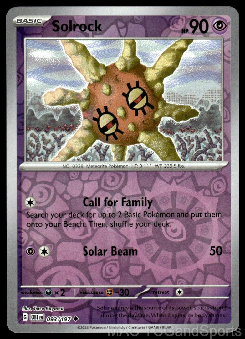 Solrock 093/197 Reverse Holo