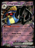 Cofagrigus ex 076/182 Holo Paradox Rift Pokemon TCG NM