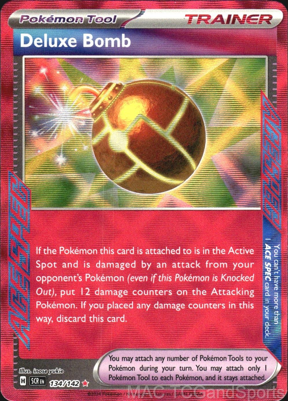 Deluxe Bomb 134/142 Holo Stellar Crown Pokemon TCG NM