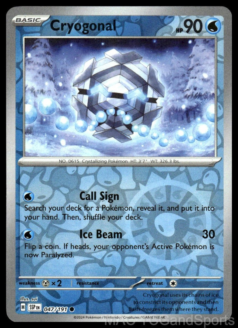 Cryogonal 047/191 Reverse Holo