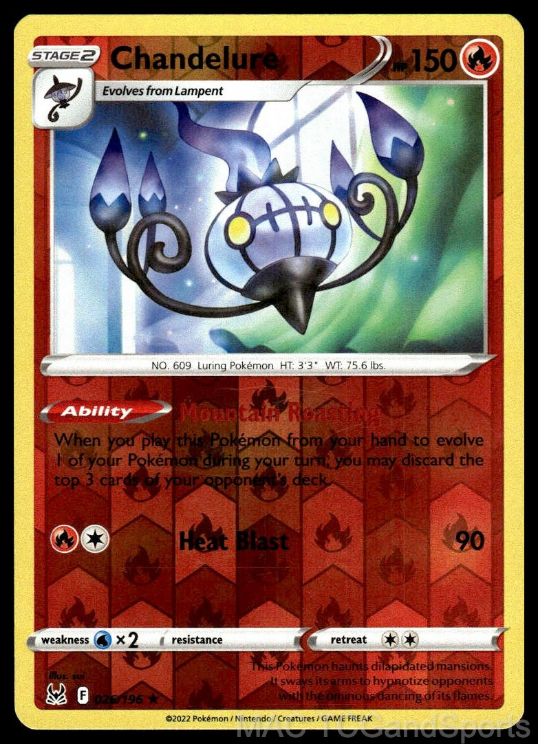 Chandelure 026/196 Reverse Holo
