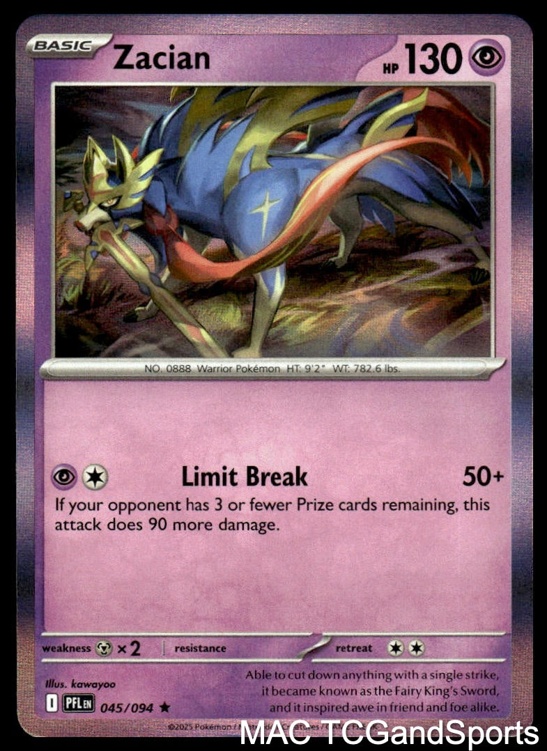 Zacian 045/094 Holo