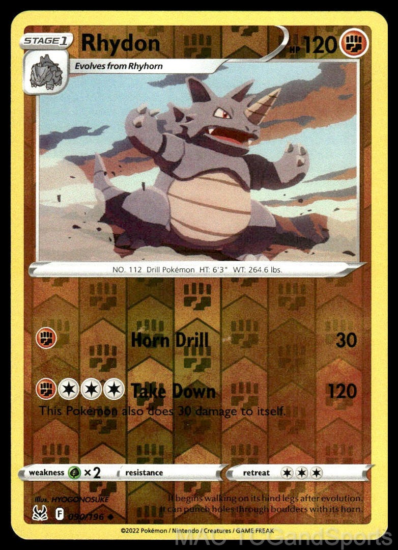 Rhydon 090/196 Reverse Holo