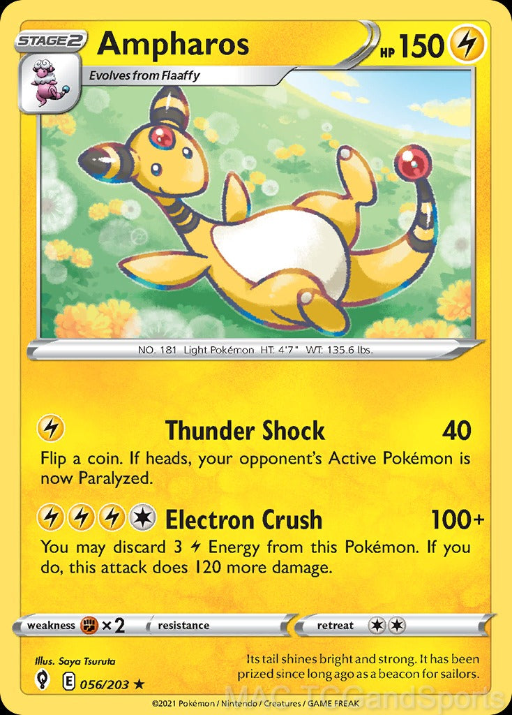 Ampharos 056/203 Reverse Holo