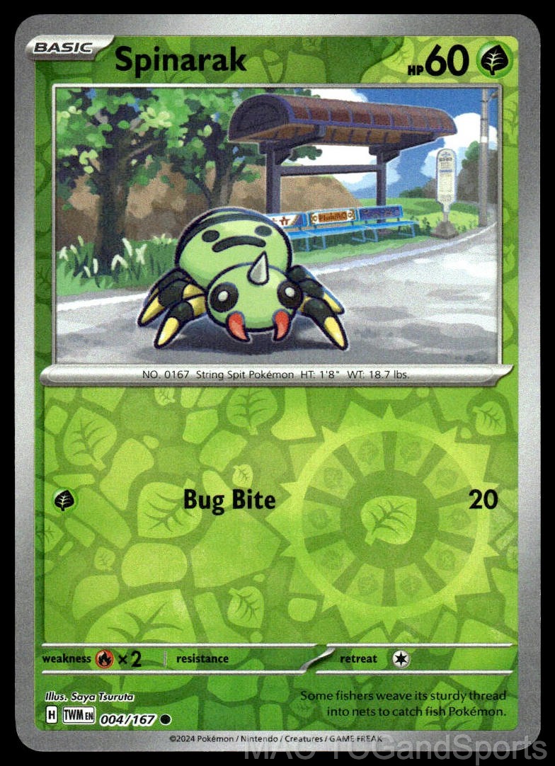 Spinarak 004/167 Reverse Holo