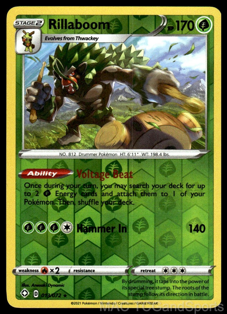Rillaboom 013/072 Reverse Holo