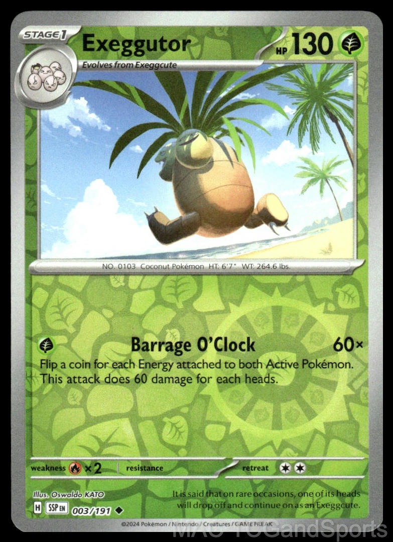 Exeggutor 003/191 Reverse Holo
