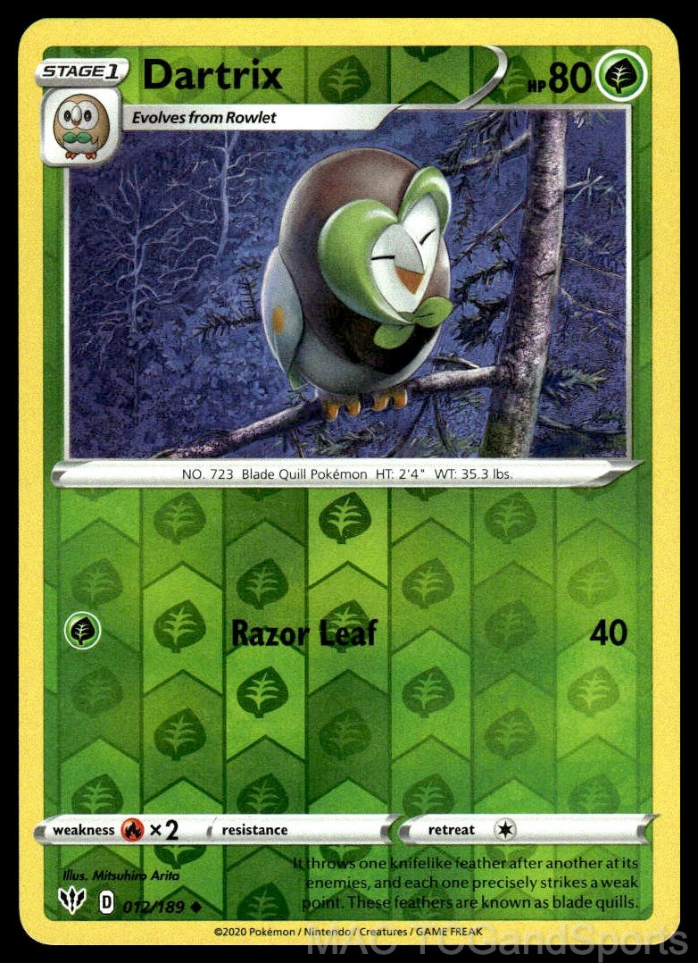 Dartrix 012/189 Reverse Holo