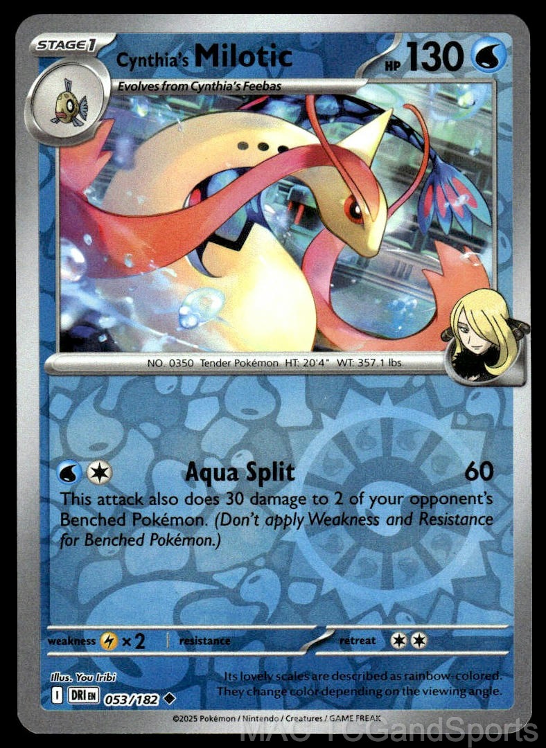 Cynthia's Milotic 053/182 Reverse Holo