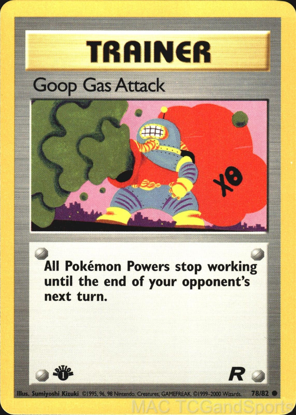 Goop Gas Attack 78/82 1st Edition Team Rocket Pokemon TCG LP