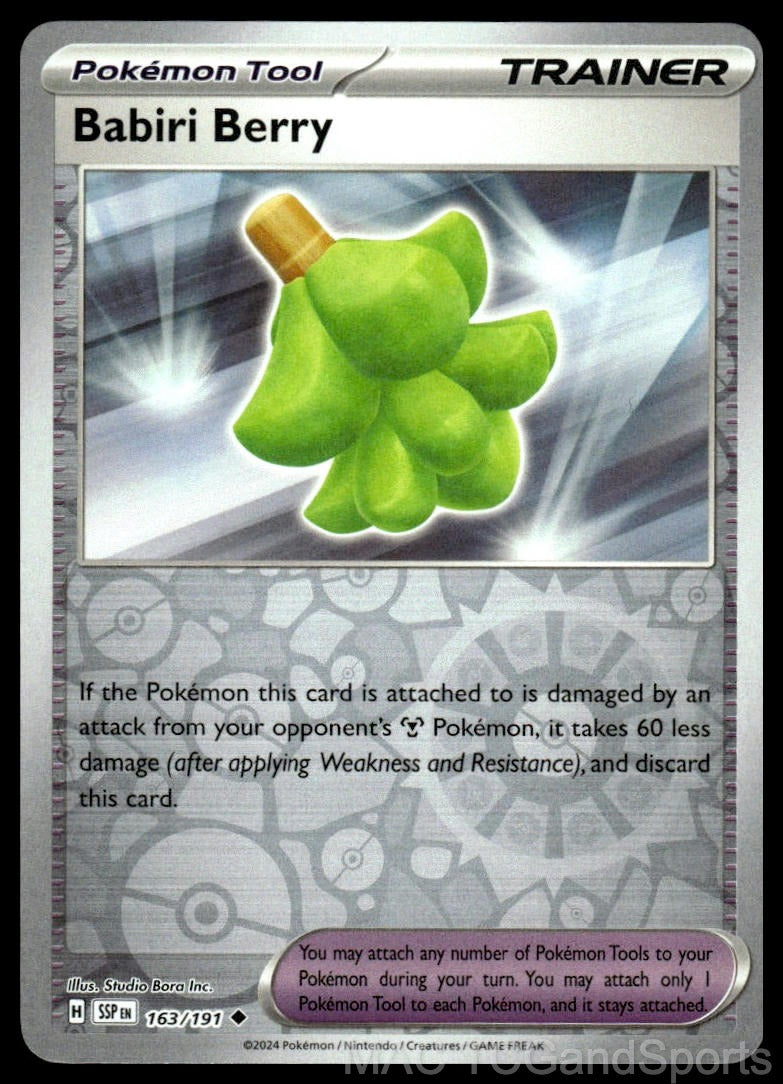 Babiri Berry 163/191 Reverse Holo