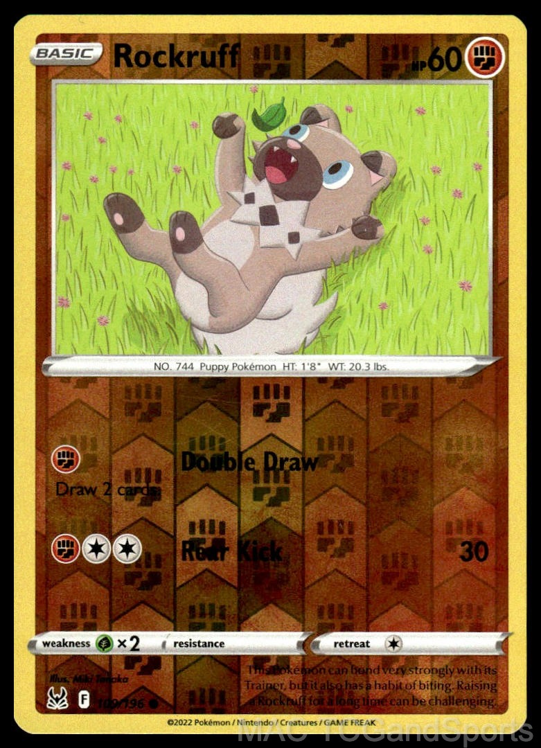 Rockruff 109/196 Reverse Holo