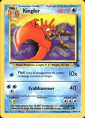 Kingler 38/62 Unlimited Fossil Pokemon TCG LP
