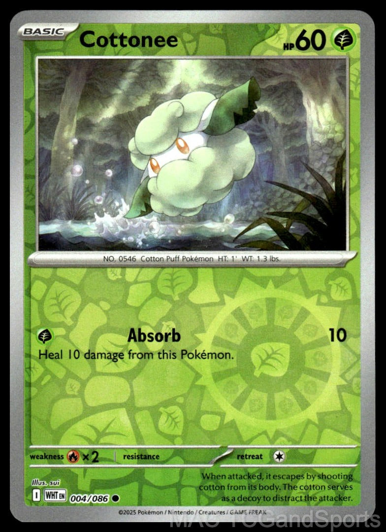 Cottonee 004/086 Reverse Holo