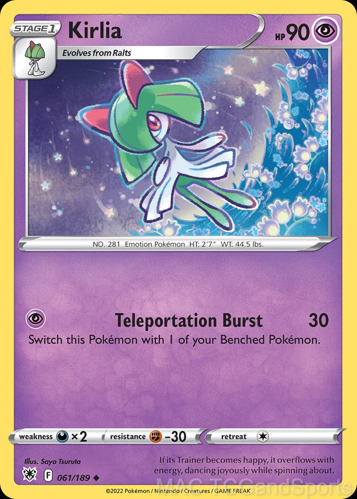 Kirlia 061/189 Reverse Holo