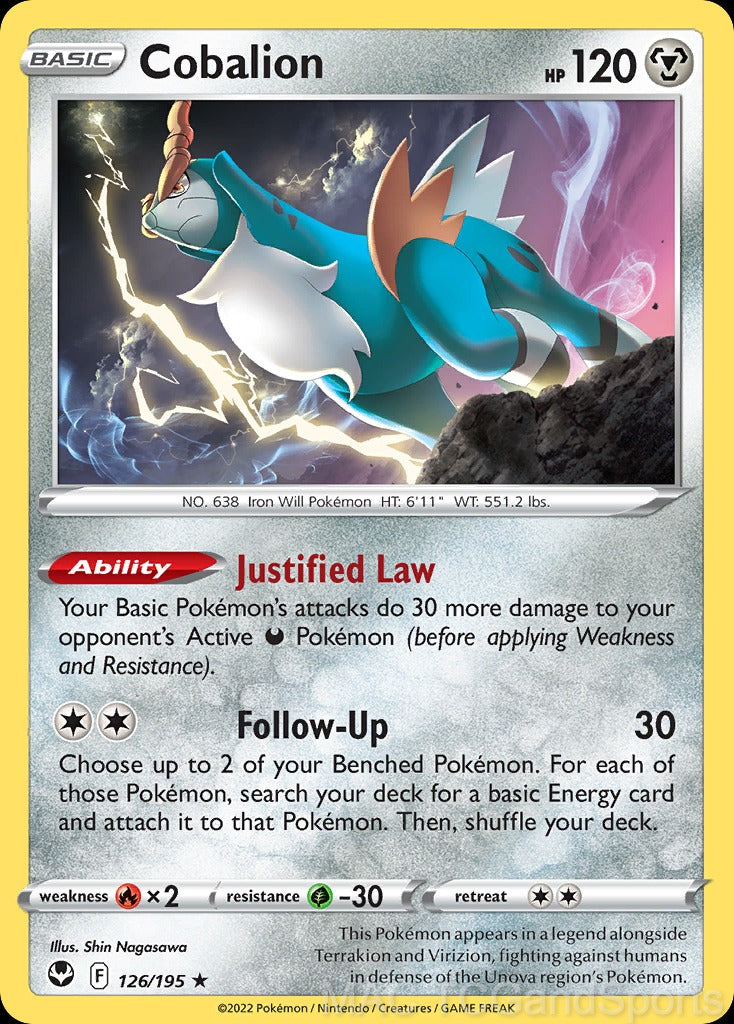 Cobalion 126/195 Reverse Holo
