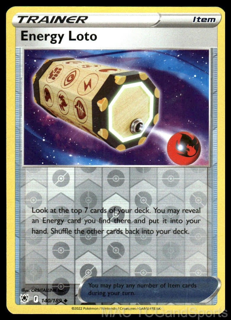 Energy Loto 140/189 Reverse Holo
