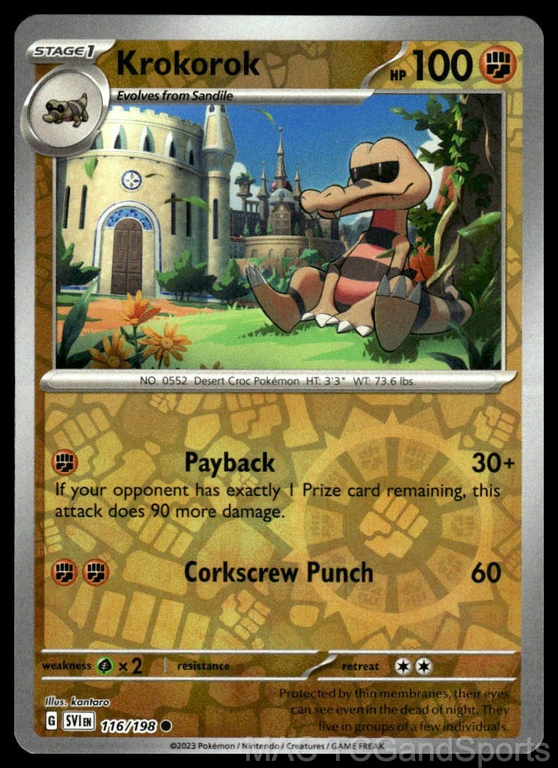 Krokorok 116/198 Reverse Holo