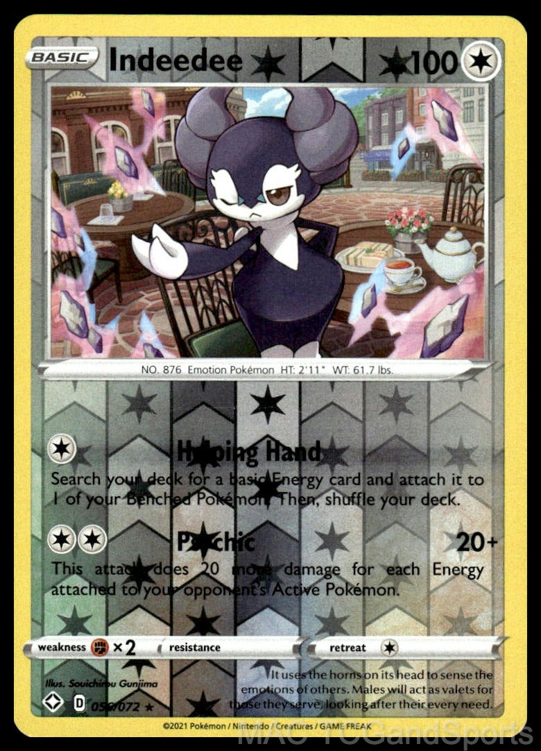 Indeedee 056/072 Reverse Holo