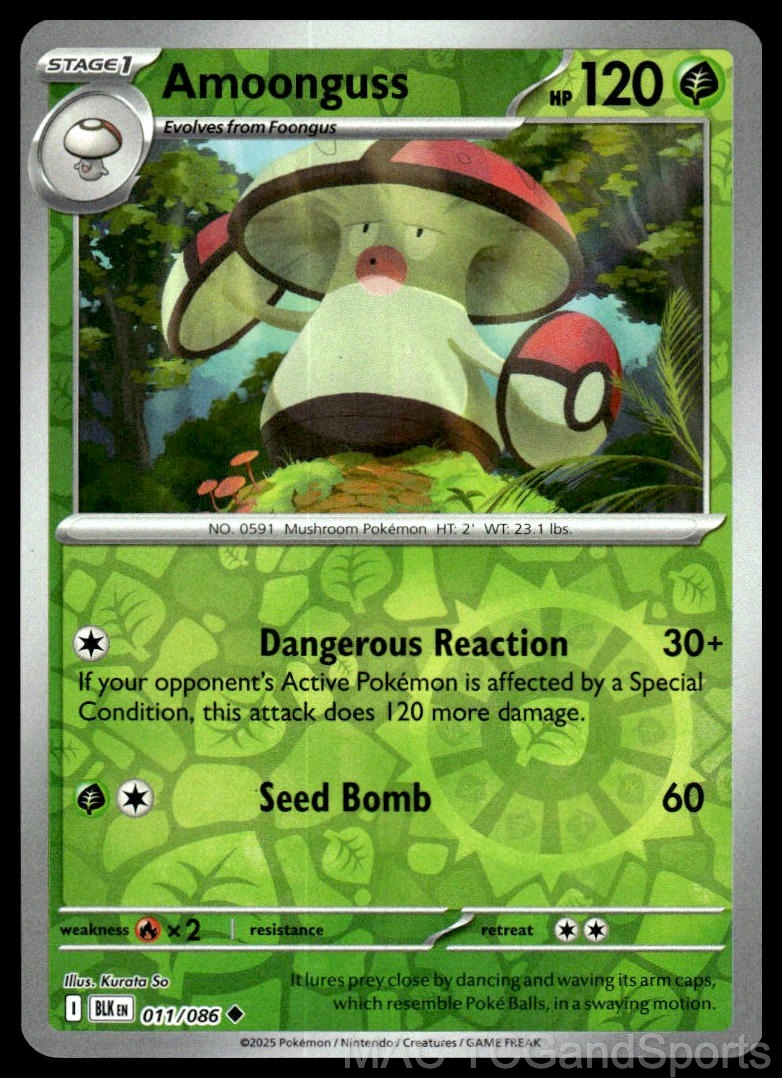 Amoonguss 011/086 Reverse Holo
