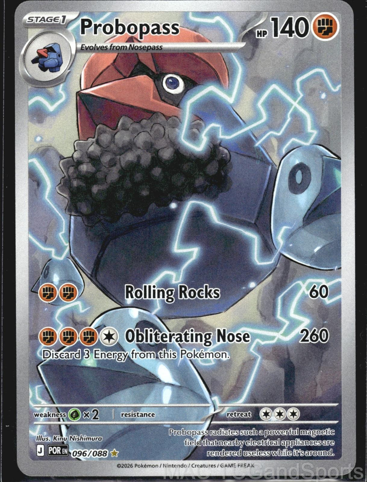 Probopass 096/088 Holo Perfect Order Pokemon TCG NM