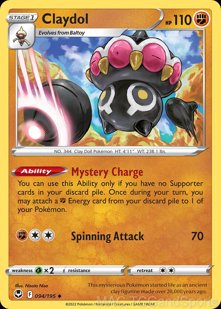 Claydol 094/195 Reverse Holo