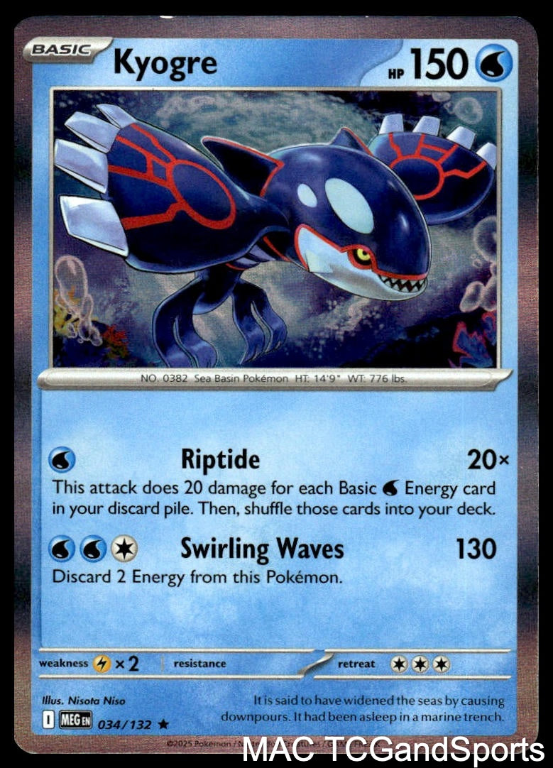 Kyogre 034/132 Holo