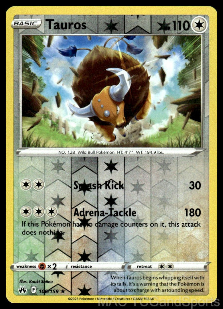 Tauros 106/159 Reverse Holo