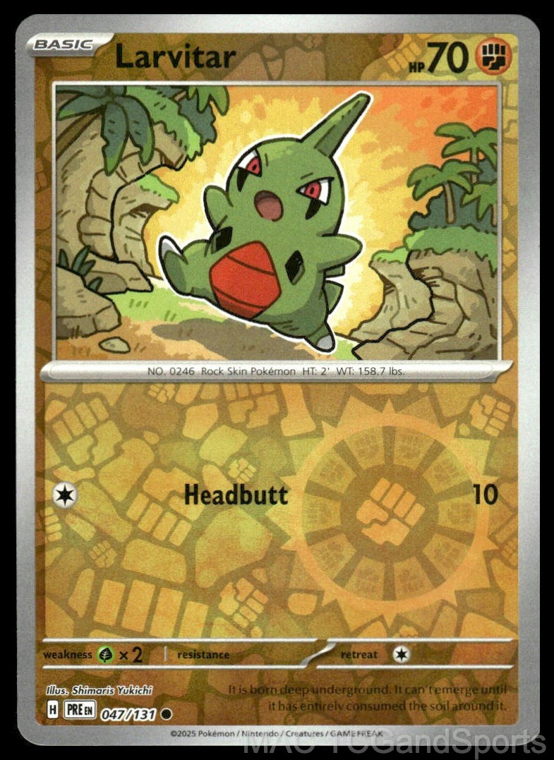 Larvitar 047/131 Reverse Holo