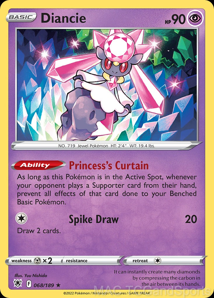 Diancie 068/189 Reverse Holo