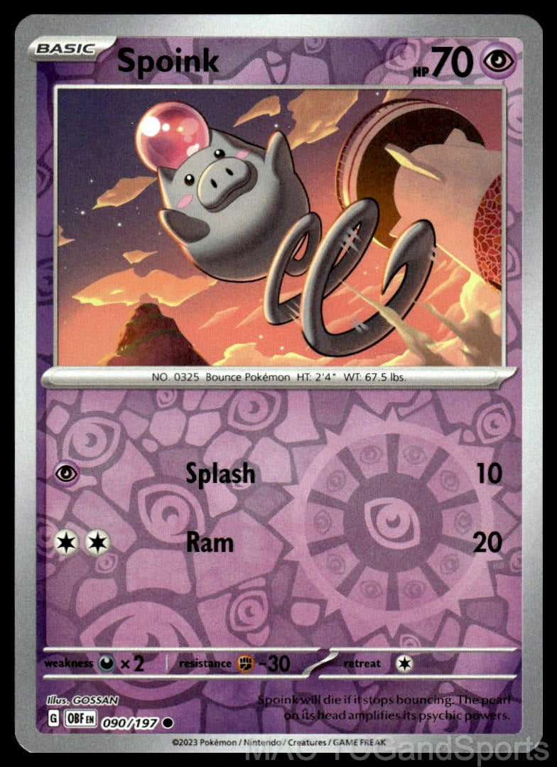 Spoink 090/197 Reverse Holo