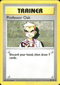 Professor Oak 88/102 Unlimited Base Set Shadowless Pokemon TCG LP