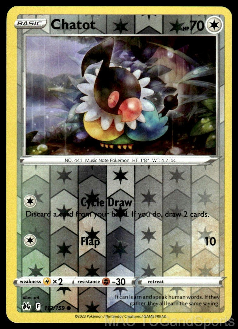 Chatot 112/159 Reverse Holo