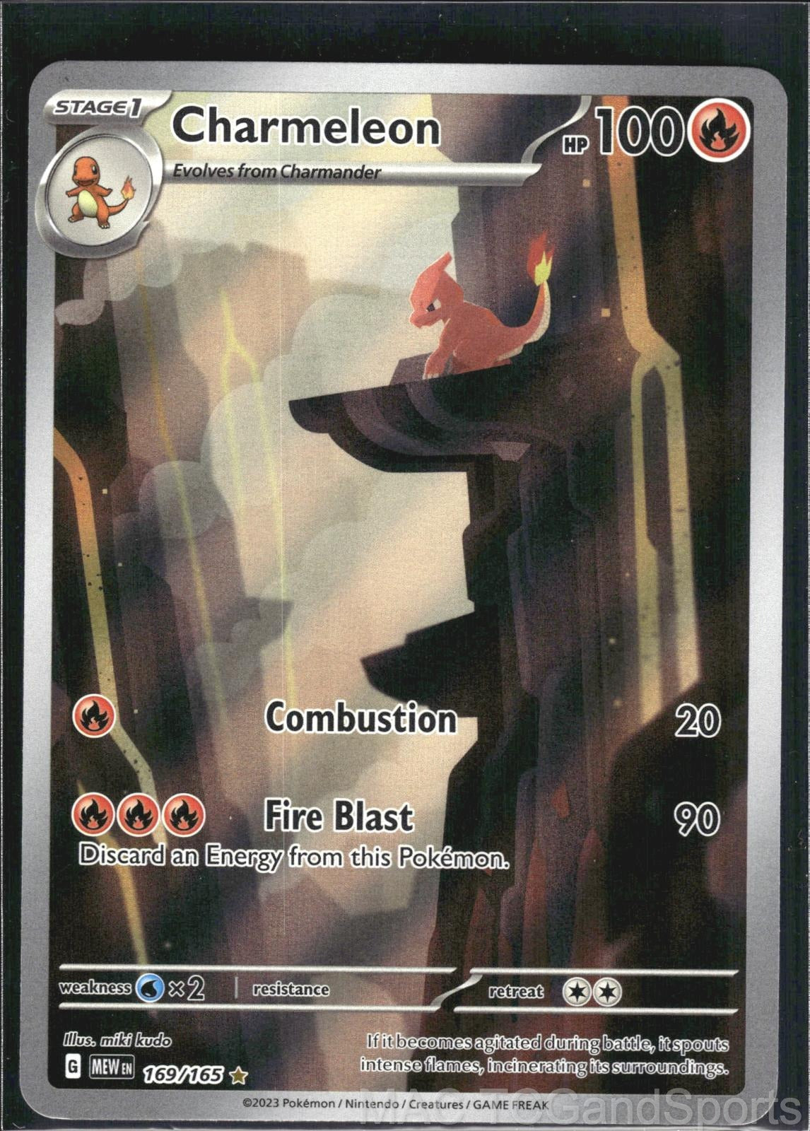 Charmeleon 169/165 Holo 151 Pokemon TCG NM