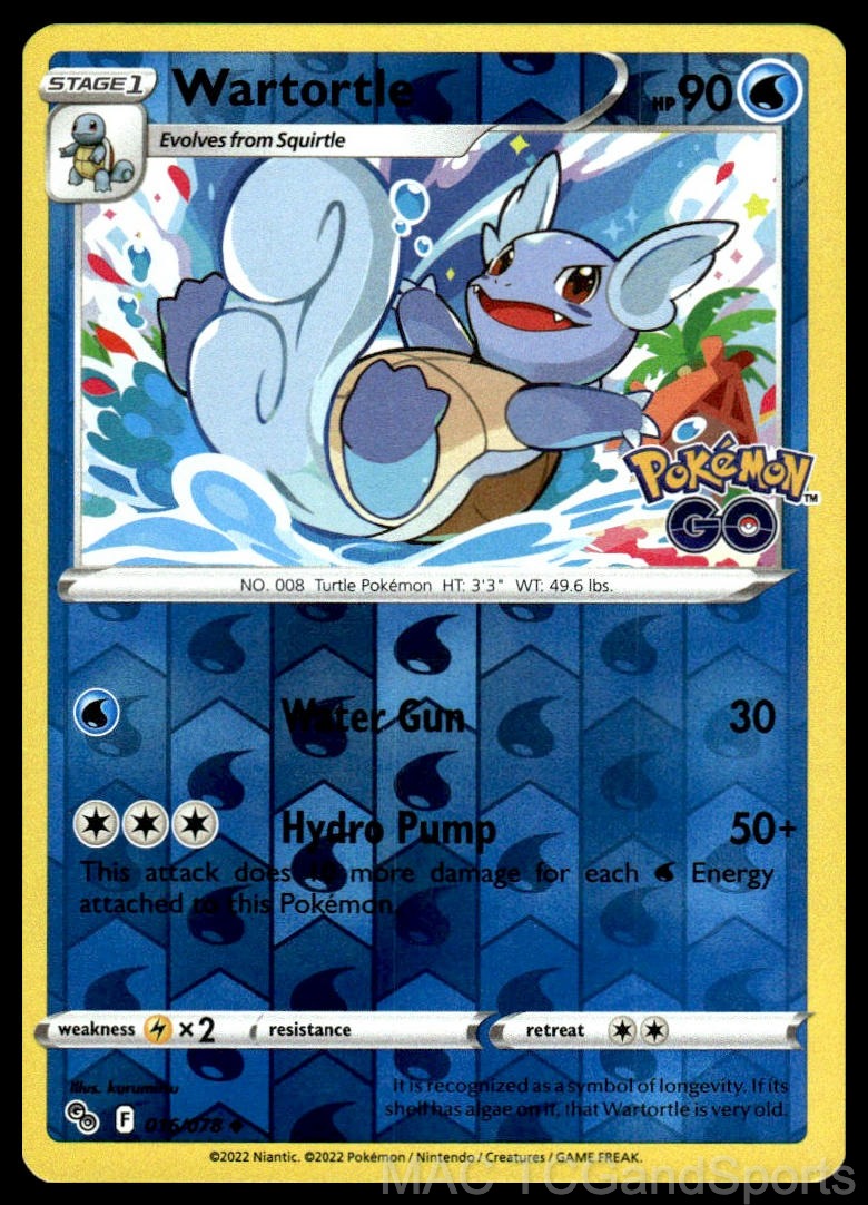 Wartortle 016/078 Reverse Holo