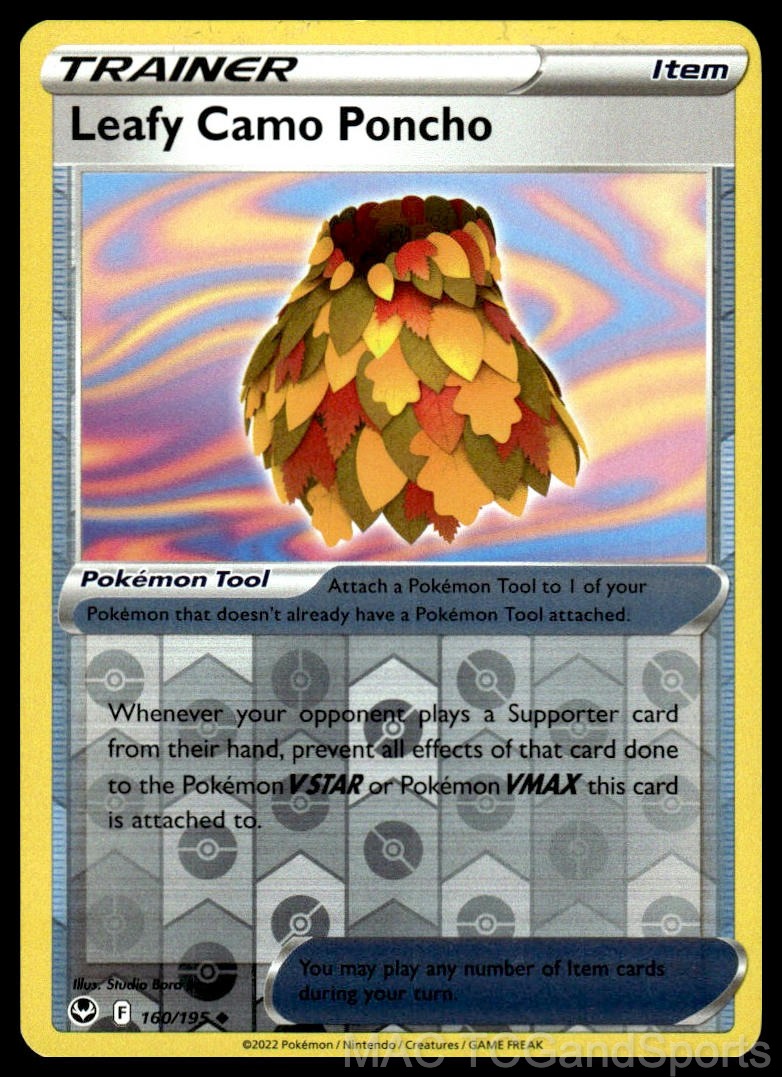 Leafy Camo Poncho 160/195 Reverse Holo