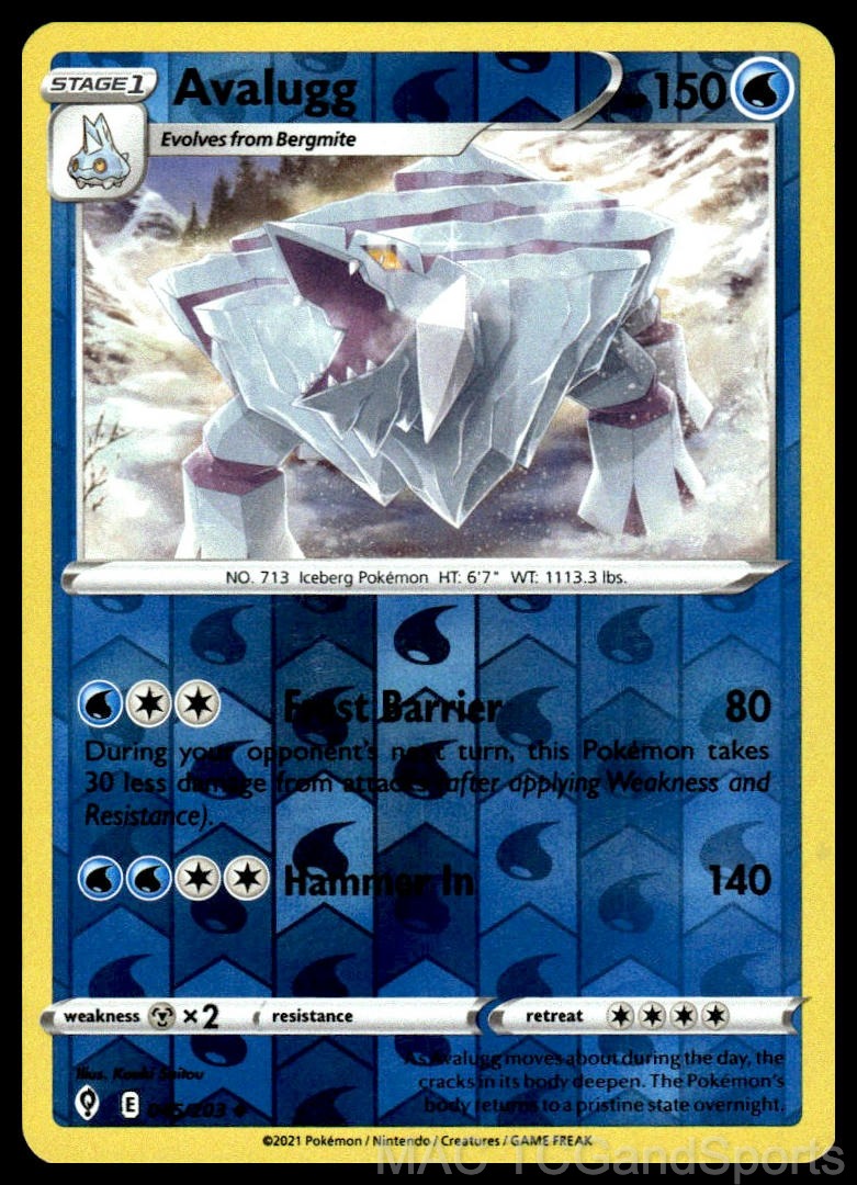 Avalugg 045/203 Reverse Holo
