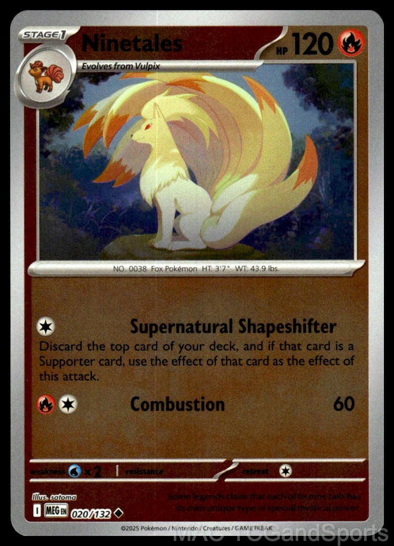 Ninetales 020/132 Reverse Holo