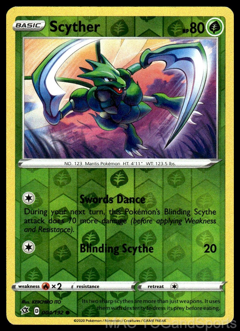 Scyther 004/192 Reverse Holo