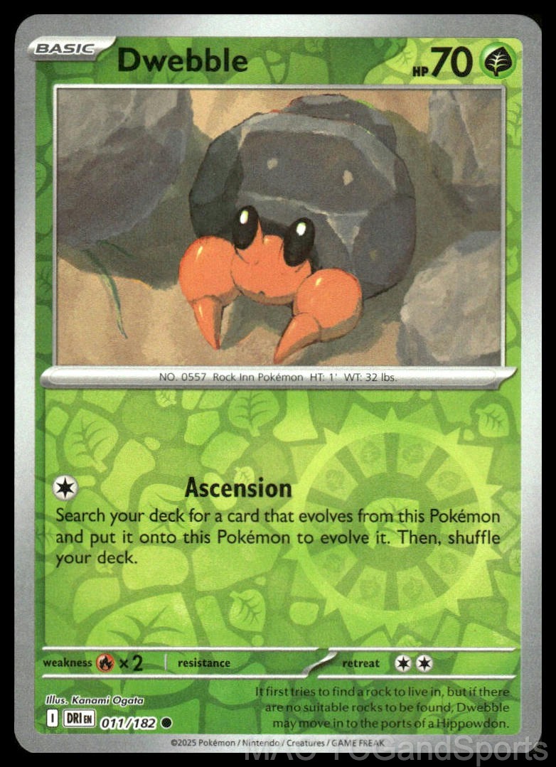 Dwebble 011/182 Reverse Holo